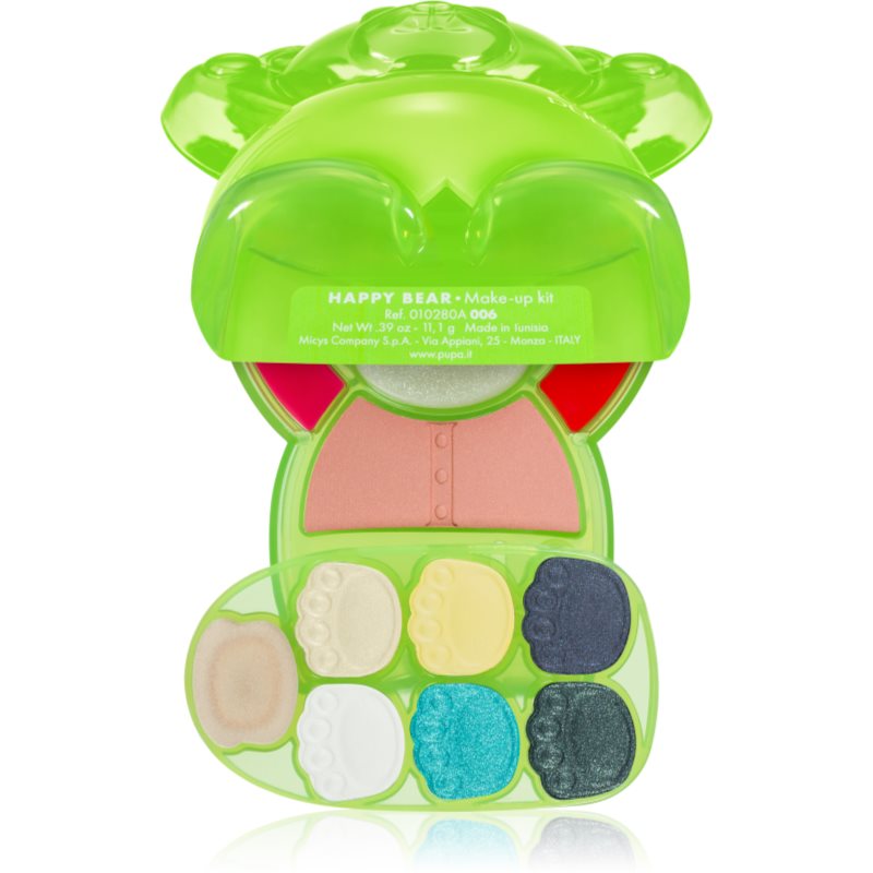 Pupa Happy Bear Multipurpose Palette Shade 006 Green 8,8 G