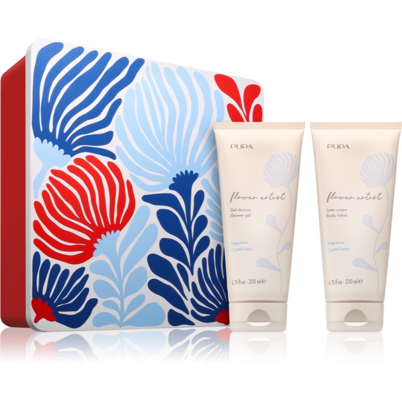 PUPA Milano Flower Artist Kit dárková sada na tělo s vůní Crystal Lotus