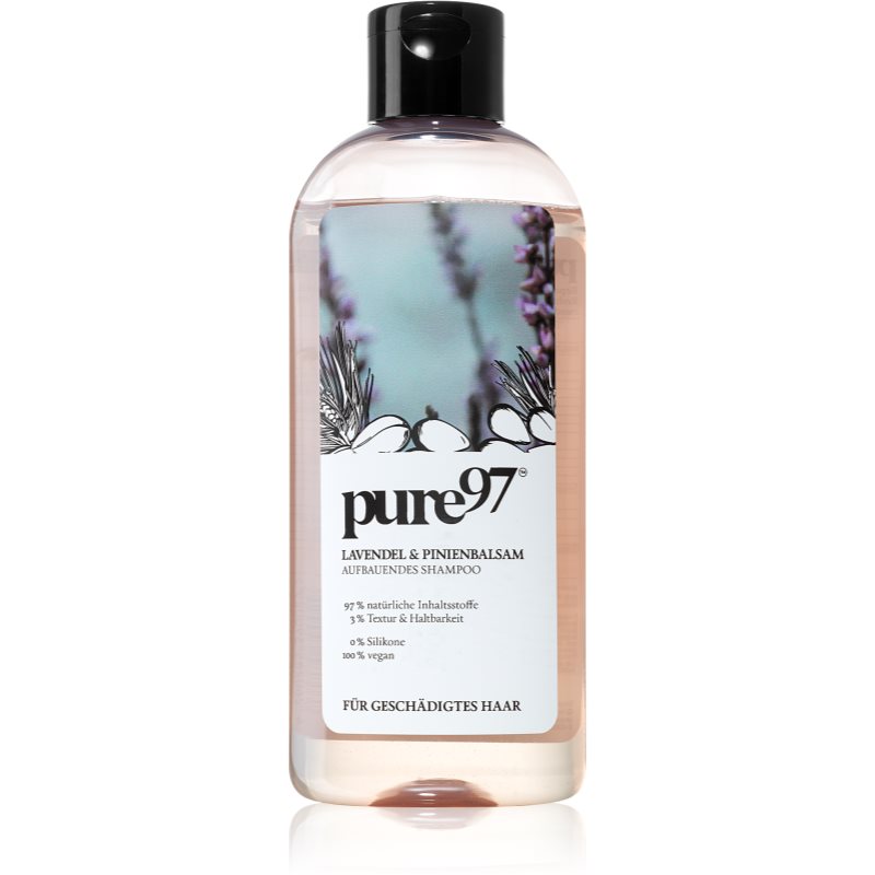 pure97 Lavendel & Pinienbalsam atkuriamasis šampūnas pažeistiems plaukams 250 ml