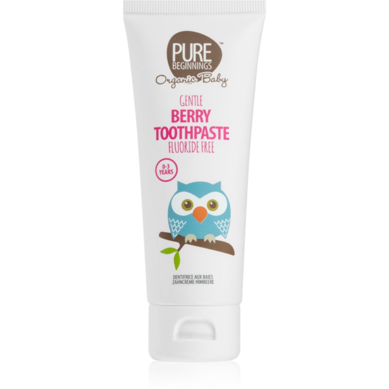 Pure Beginnings Organic Baby 0-3 Years Toothpaste For Babies And Children Raspberry 75 Ml