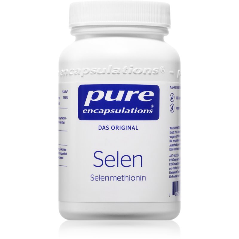 Pure Encapsulations Selen Kapseln zur Unterstützung der Normalen Funktion des Organismus und einem gesunden Zustand der Haare und der Nägel 72 g