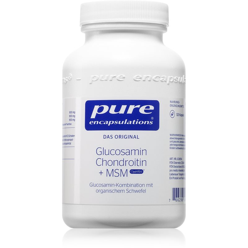 Pure Encapsulations Glucosamin Chondroitin + MSM Kapseln zur Förderung der Gesundheit von Knochen und Gelenken 162 g