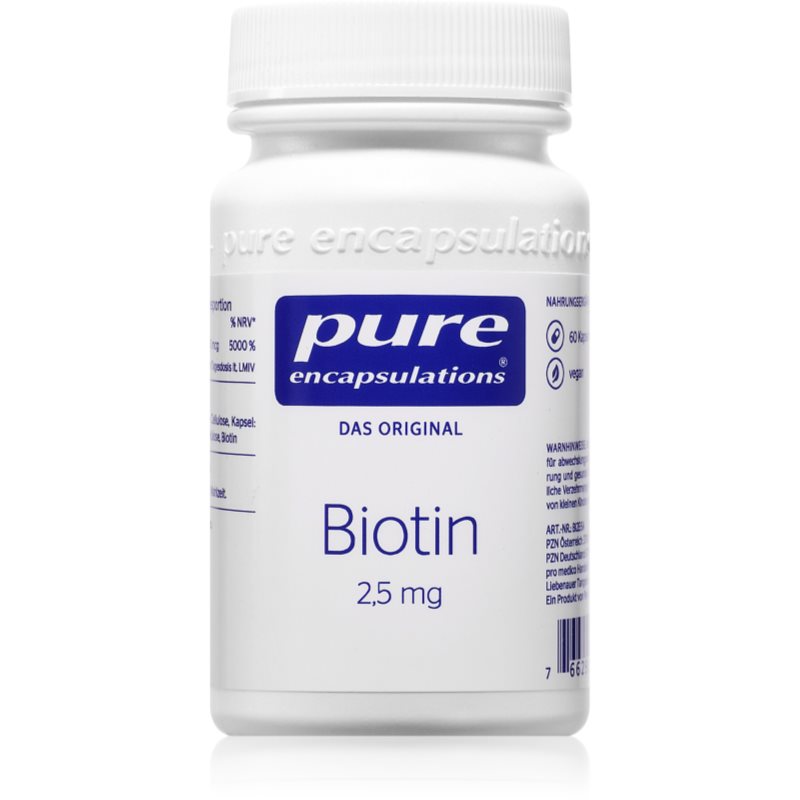 Pure Encapsulations Biotin Kapseln für schöne Haare, Haut und Nägel 11 g