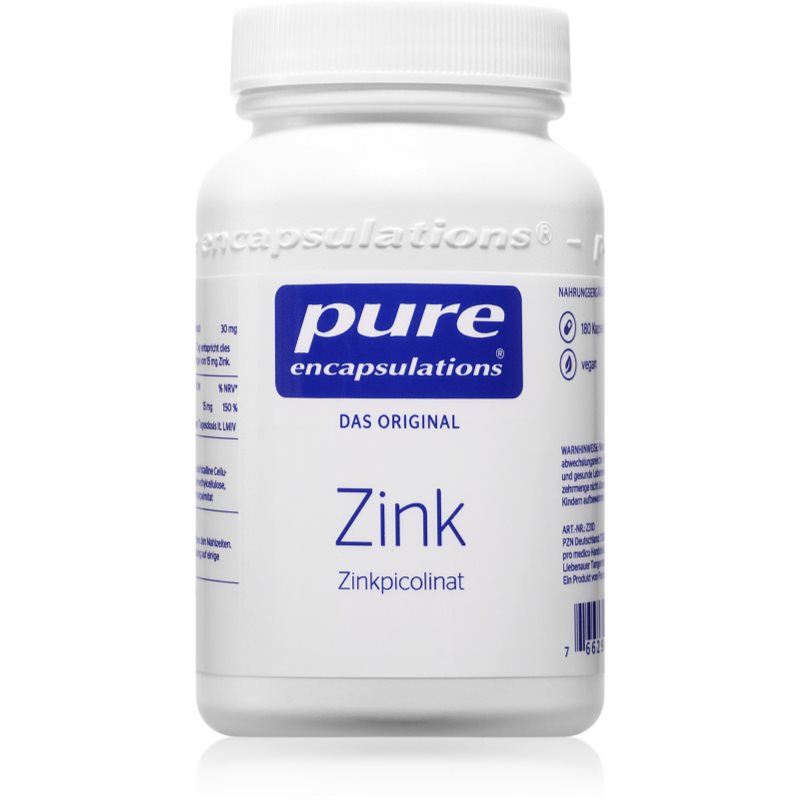 Pure Encapsulations Zink Zinkpicolinat Kapseln zur Unterstützung des Immunsystems, schöner Haut und Nägel 78 g
