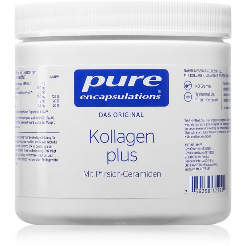Pure Encapsulations Kollagen plus Pulver mit Kollagen 140 g