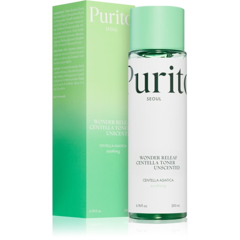 Purito Wonder Releaf Centella Toner Unscented beruhigendes Hauttonikum für empfindliche Haut 200 ml