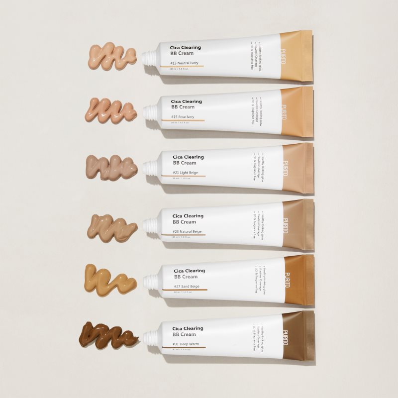 Purito Cica Clearing BB Cream With UVA And UVB Filters Shade 27 Sand Beige 30 Ml