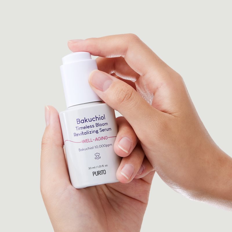 Purito Bakuchiol Timeless Bloom інтенсивна відновлююча сироватка для відновлення пружності шкіри 30 мл