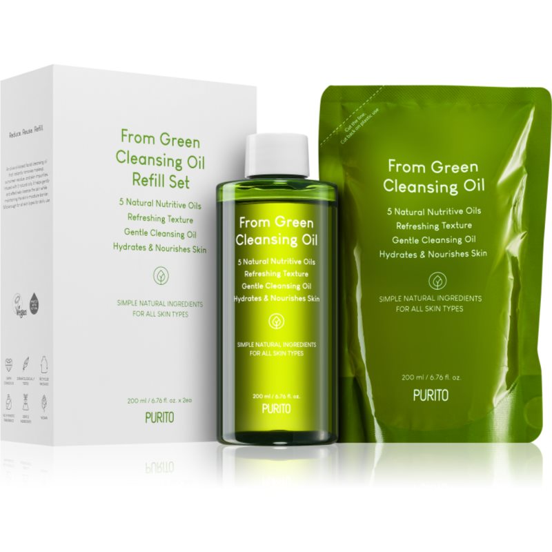 Purito From Green ulje za čišćenje lica + zamjensko punjenje 2x200 ml