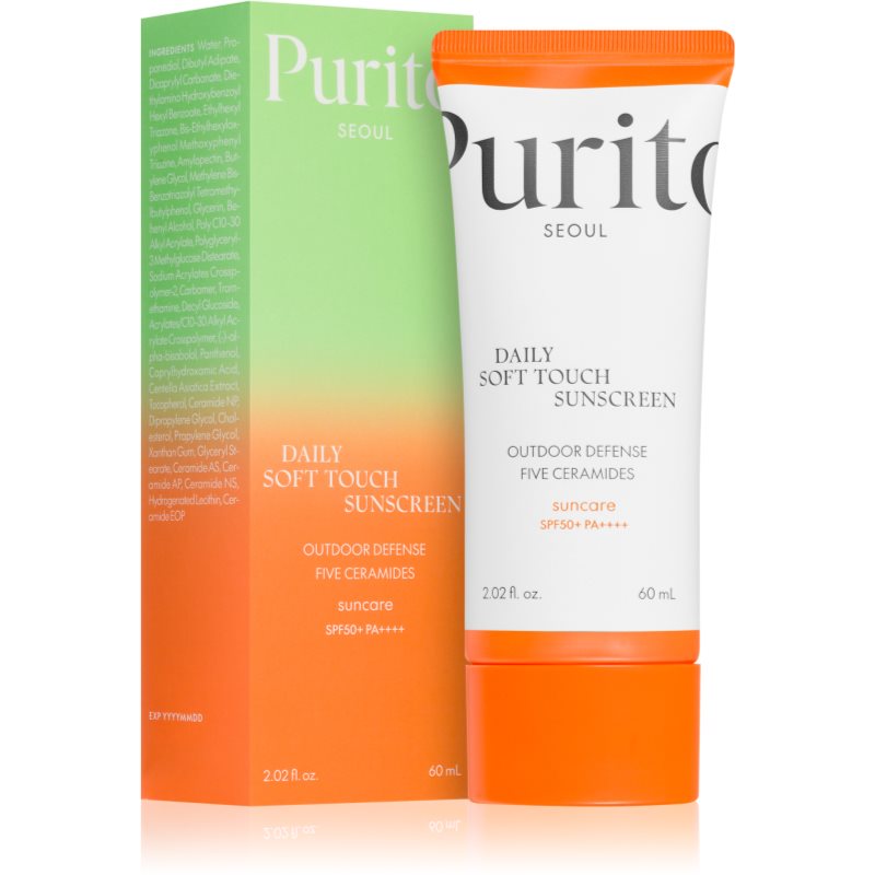 Purito Daily Soft Touch Sunscreen leichte schützende Gesichtscreme SPF 50+ 60 ml