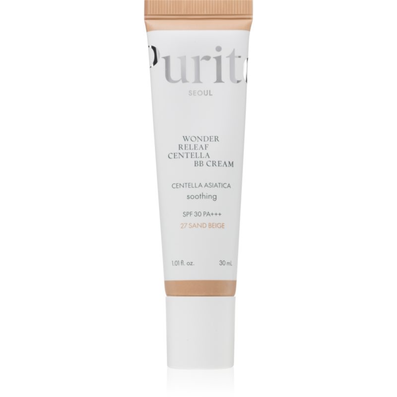 Purito Wonder Releaf Centella BB Cream aufhellende BB Cream mit beruhigender Wirkung Farbton 27 Sand Beige 30 ml
