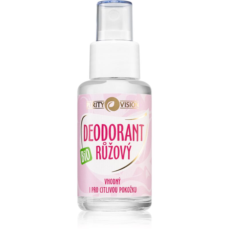 Purity Vision Bio Ružový deodorant v spreji 50 ml