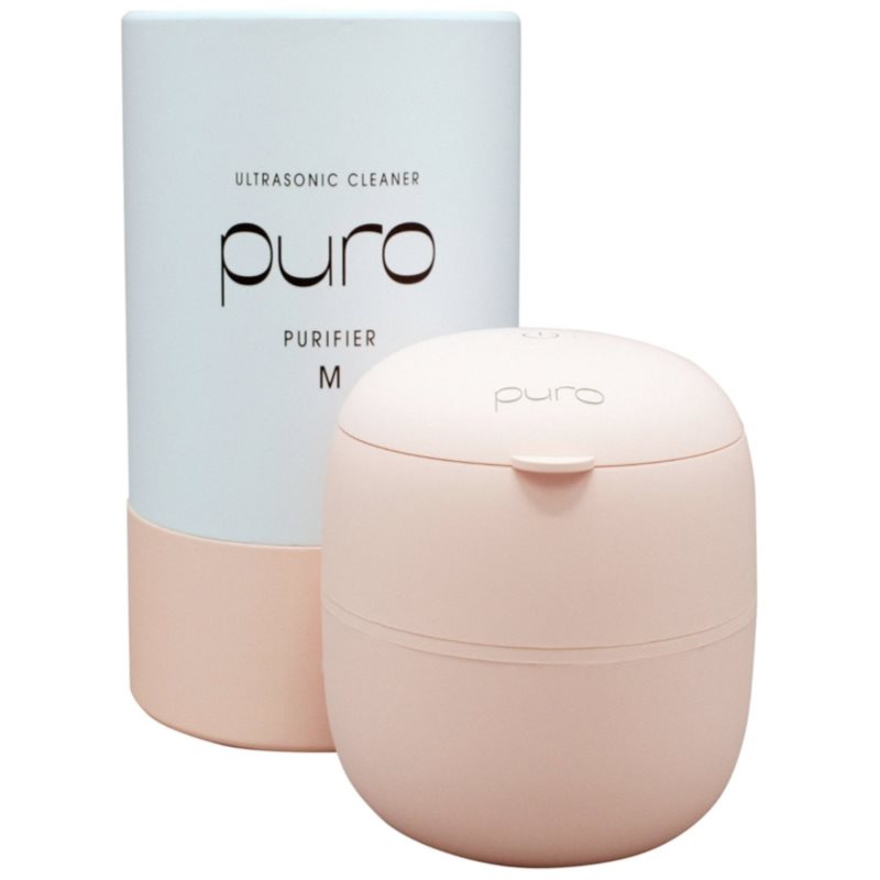 PURO WHITE Purifier M ultrazvučna kutijica za čišćenje za zubni aparatić pink 1 kom