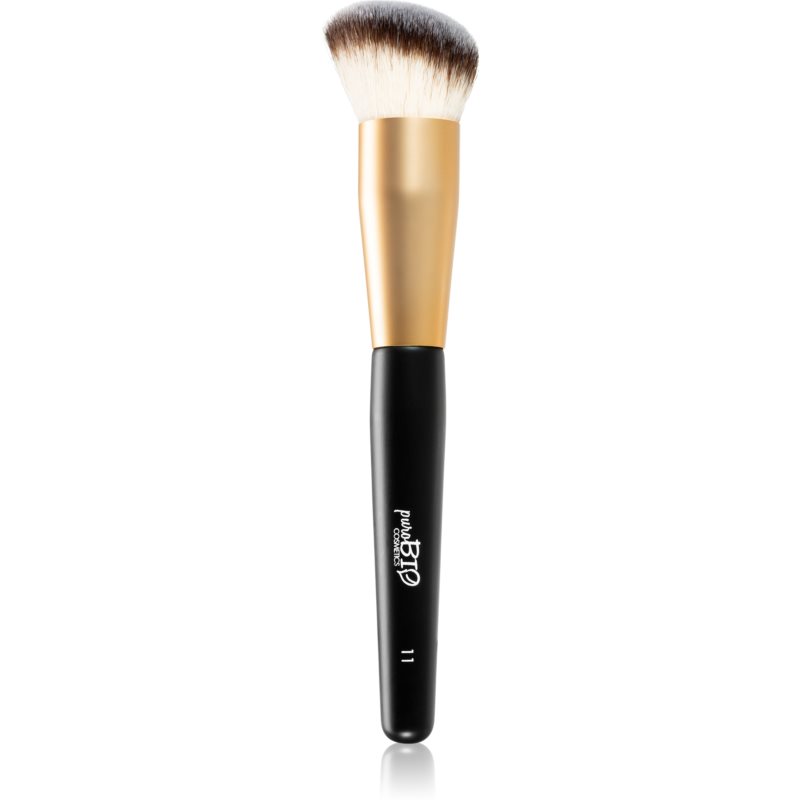 puroBIO Cosmetics Ndeg11 blusher and bronzer brush 1 pc

