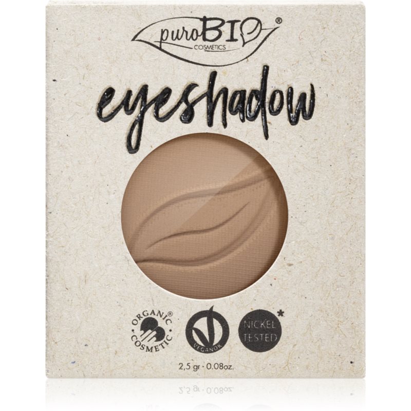 puroBIO Cosmetics Compact Eyeshadows akių šešėliai užpildas atspalvis 02 Dove Gray 2,5 g