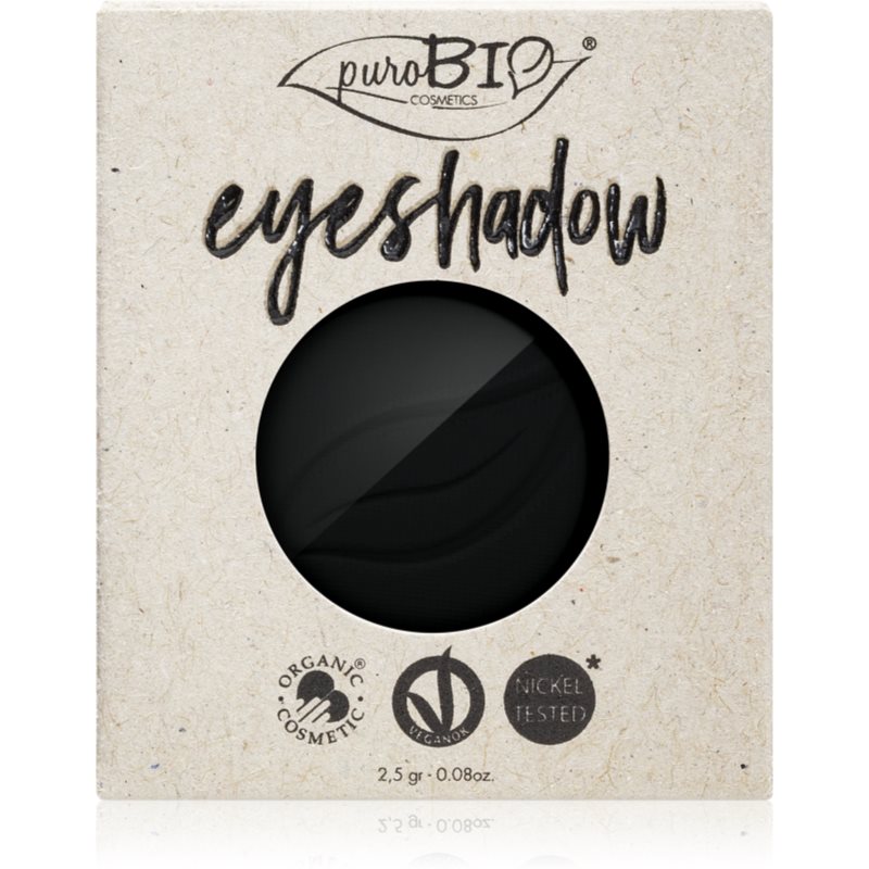 PuroBIO Cosmetics Compact Eyeshadows тіні для повік змінне наповнення відтінок 04 Black 2,5 гр