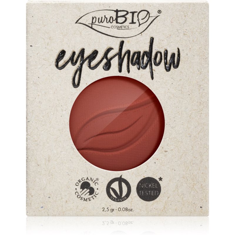 puroBIO Cosmetics Compact Eyeshadows Lidschatten Ersatzfüllung Farbton 13 Marsala 2,5 g