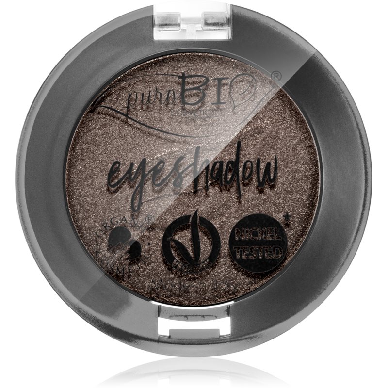 puroBIO Cosmetics Compact Eyeshadows akių šešėliai atspalvis 19 Intense Gray 2,5 g