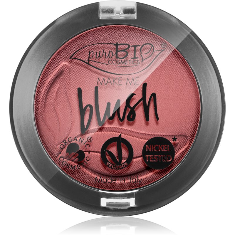 puroBIO Cosmetics Long-lasting Blush púdrová lícenka odtieň 06 Cherry Blossom 5,2 g