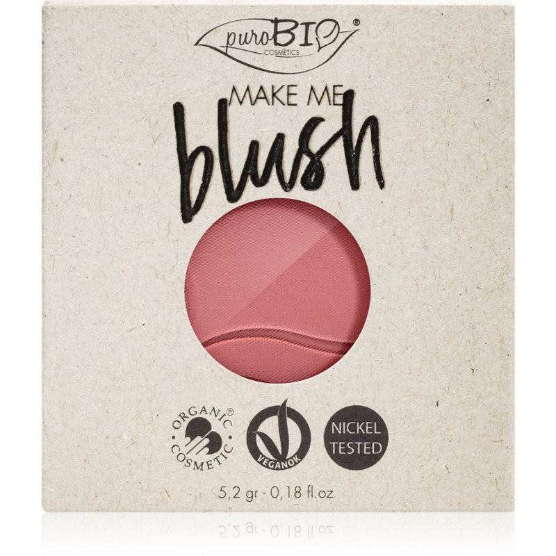 puroBIO Cosmetics Long-lasting Blush Refill dlhotrvajúca lícenka náplň 5,2 g