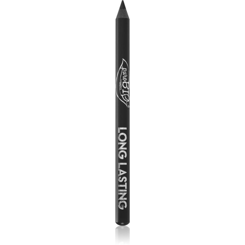puroBIO Cosmetics Long Lasting dlhotrvajúca ceruzka na oči odtieň Black 1,3 g
