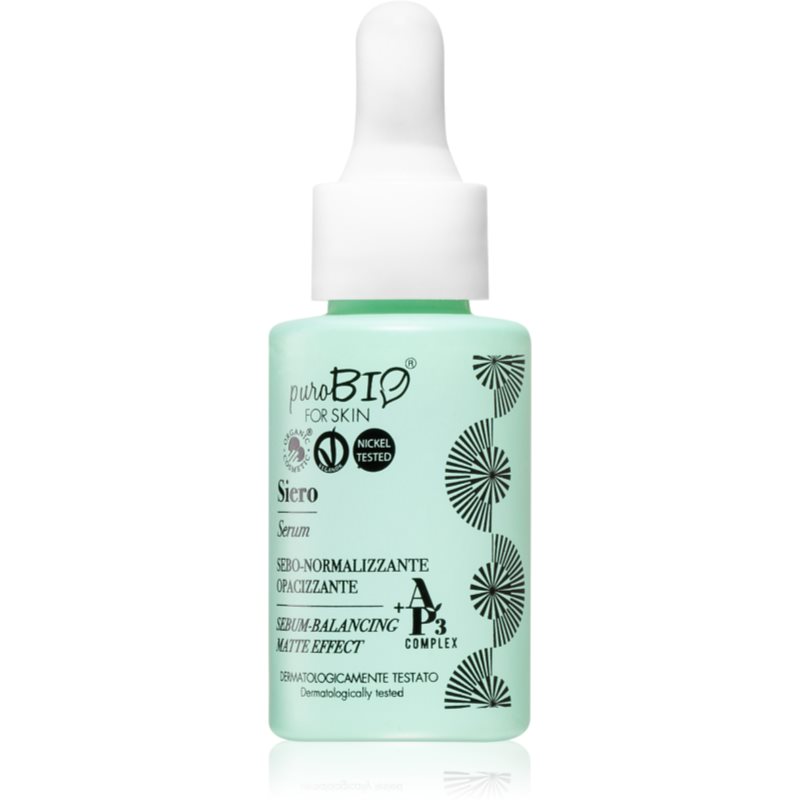 puroBIO Cosmetics Sebum-Balancing Serum antioxidační sérum proti stárnutí pleti 15 ml