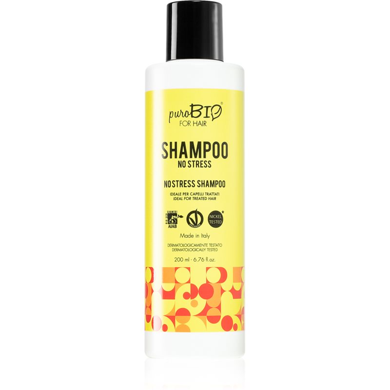 Photos - Hair Product PuroBio Cosmetics  Cosmetics No Stress strengthening shampoo 200 ml 