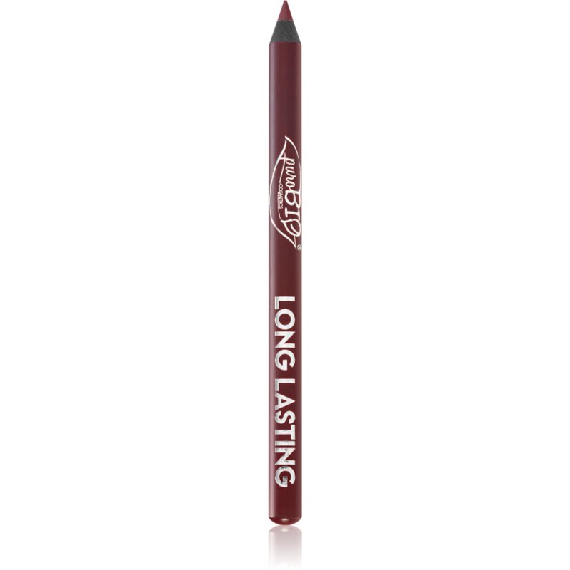 puroBIO Cosmetics Long Lasting Creion de buze de lunga durata culoare 10L Vinaccio 1,1 g