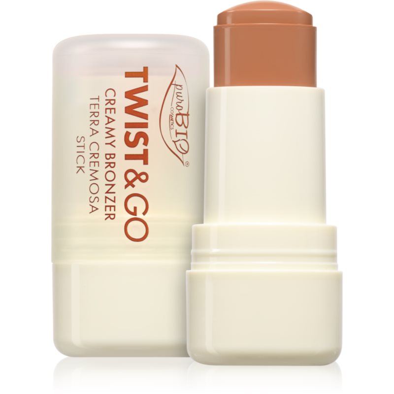 puroBIO Cosmetics Twist&Go cremiger Bronzer in der Form eines Stiftes 02 Biscuit 5 g