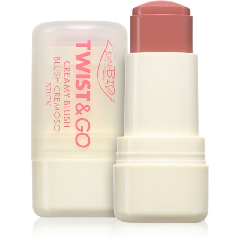 puroBIO Cosmetics Twist&Go Creme-Rouge in der Form eines Stiftes Farbton 03 Macaron 5 g