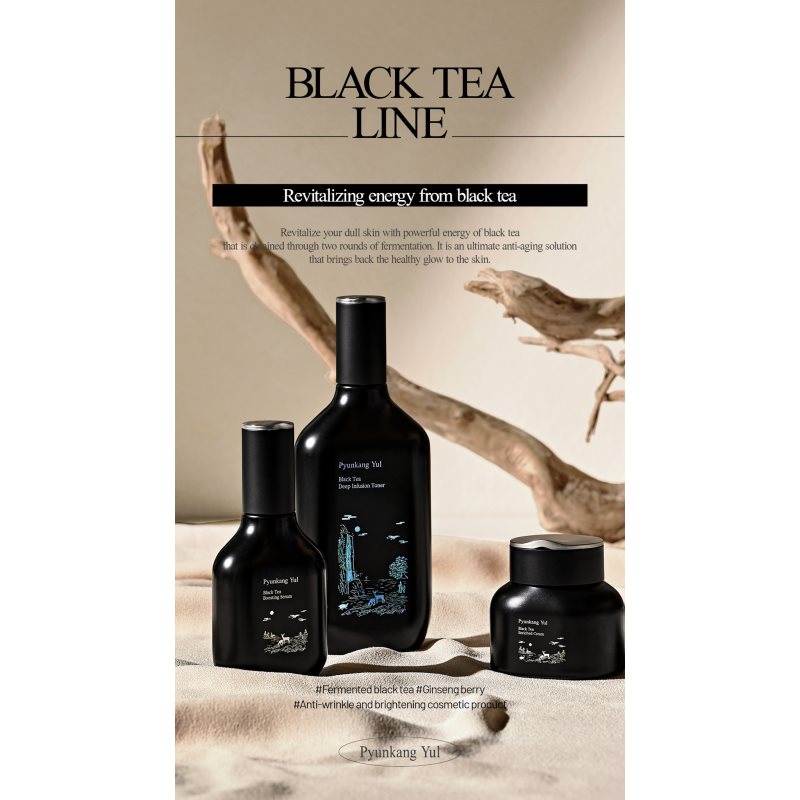 Pyunkang Yul Black Tea Time Reverse Eye Cream multikorekční oční krém pro rozjasnění a vyhlazení pleti 25 ml (obrázek 5)