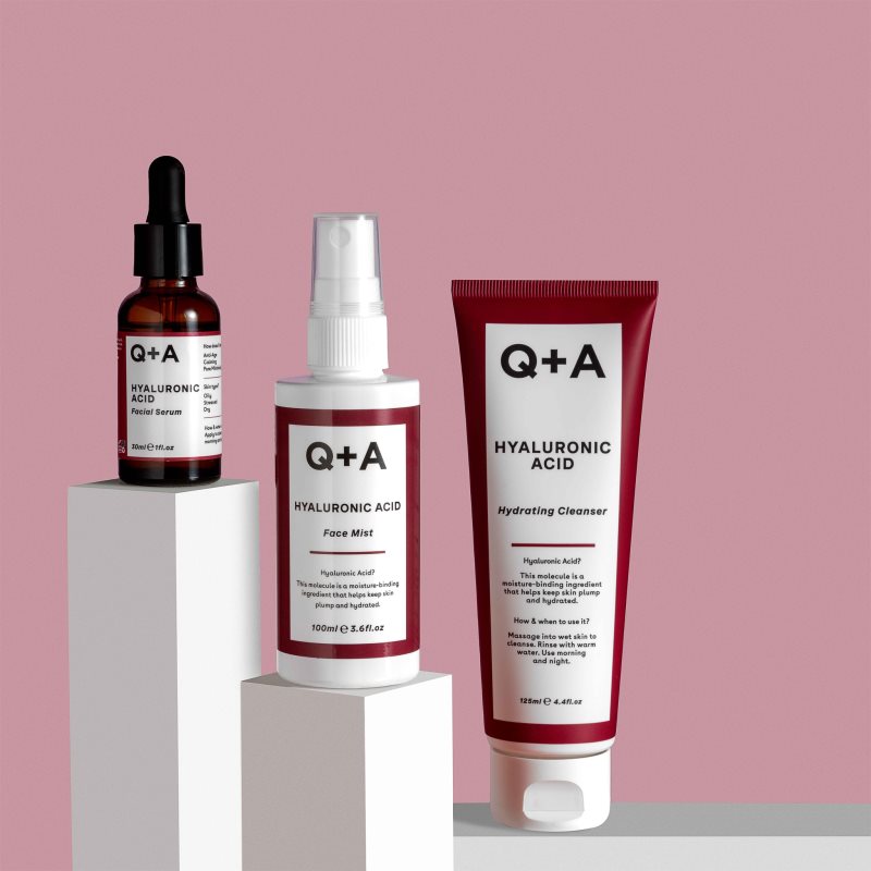 Q+A Hyaluronic Acid Moisturising Face Serum With Hyaluronic Acid 30 Ml