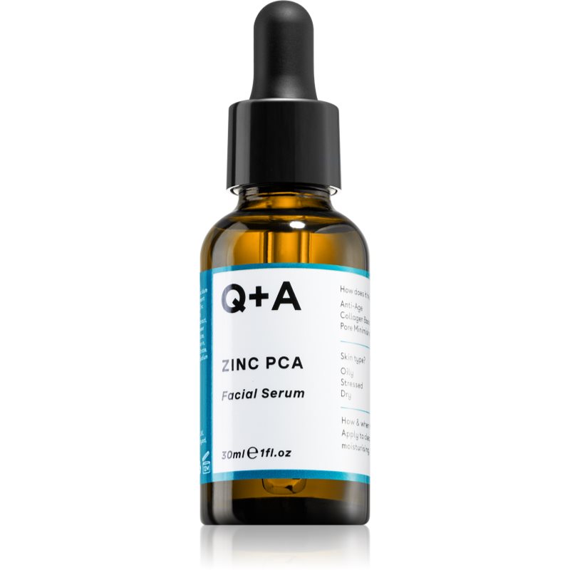Q+A Zinc PCA veido serumas odą glotninančio ir poras sutraukiančio poveikio 30 ml