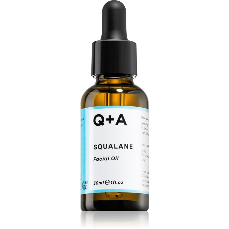 Q+A Squalane veido aliejus drėkinamojo poveikio 30 ml