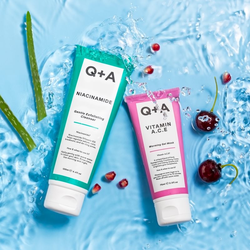 Q+A Vitamin A. C. E Rejuvenating Gel Mask With Vitamins A, C, E 75 Ml