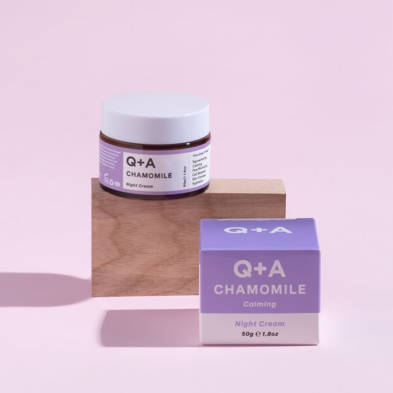 Q+A Chamomile Soothing Night Cream With Chamomile 50 G