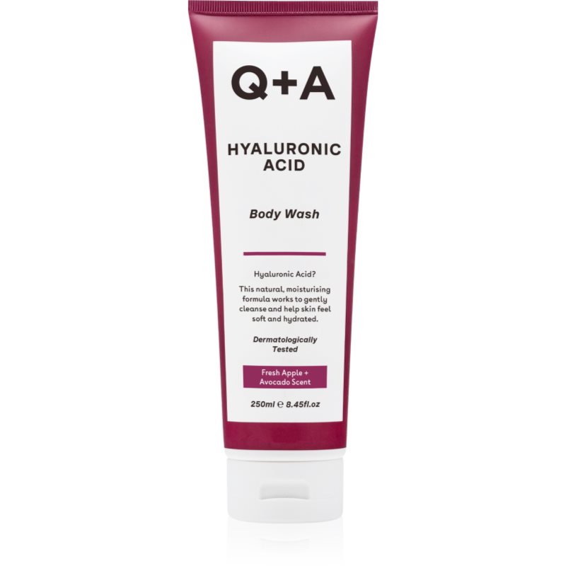 Q+A Q+A Hyaluronic Acid gel douche hydratant à l'acide hyaluronique parfums Fresh Apple + Avocado 250 ml