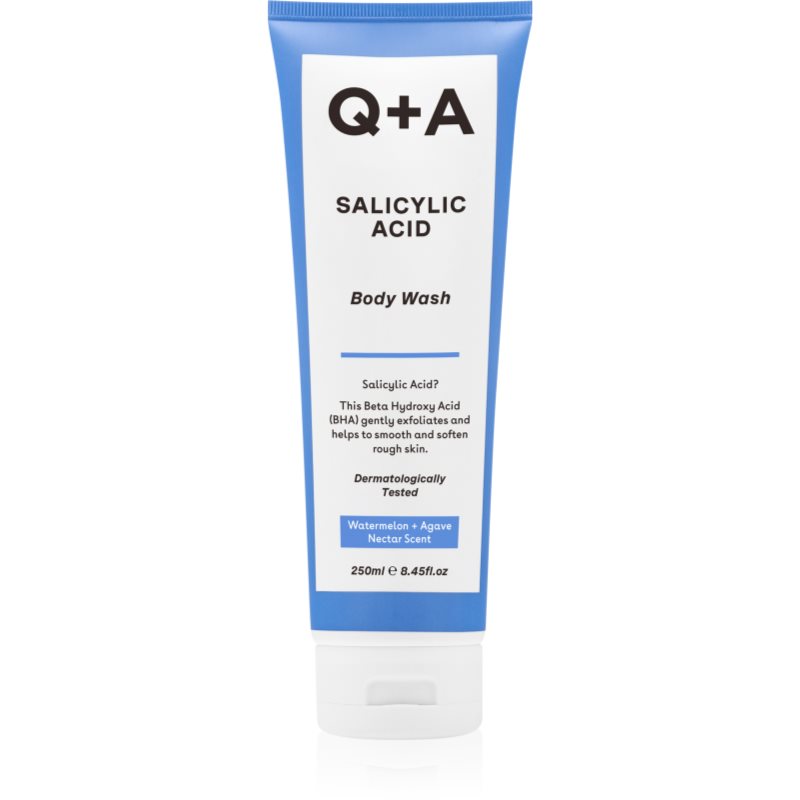 Q A Salicylic Acid exfoliating shower gel with salicylic acid fragrance Watermelon   Agave Nectar 250 ml
