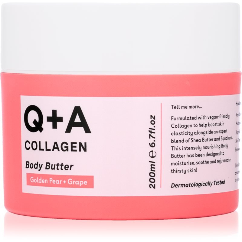 Q+A Q+A Collagen body butter with nourishing effect fragrance Golden Pear + Grape 200 ml