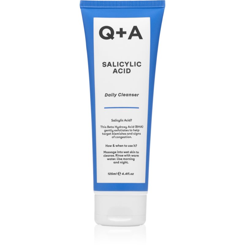 Q+A Q+A Salicylic Acid gel nettoyant exfoliant à usage quotidien 125 ml