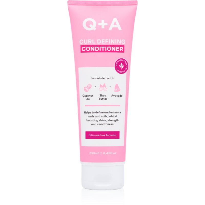 Q+A Q+A Curl Defining après-shampoing hydratant pour cheveux bouclés et frisés 250 ml