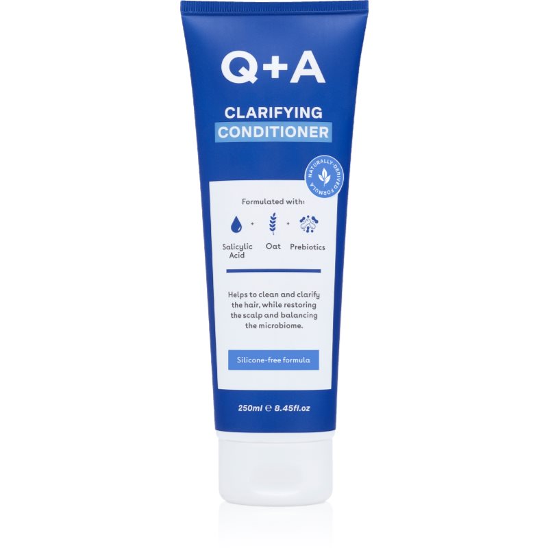 Q+A Q+A Clarifying après-shampoing nettoyant en profondeur sans silicone 250 ml