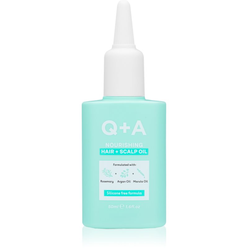 Q+A Q+A Nourishing Hair + Scalp Oil huile nourrissante cheveux et cuir chevelu 50 ml
