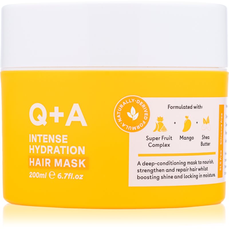Q+A Q+A Intense Hydration masque hydratant intense pour cheveux 200 ml