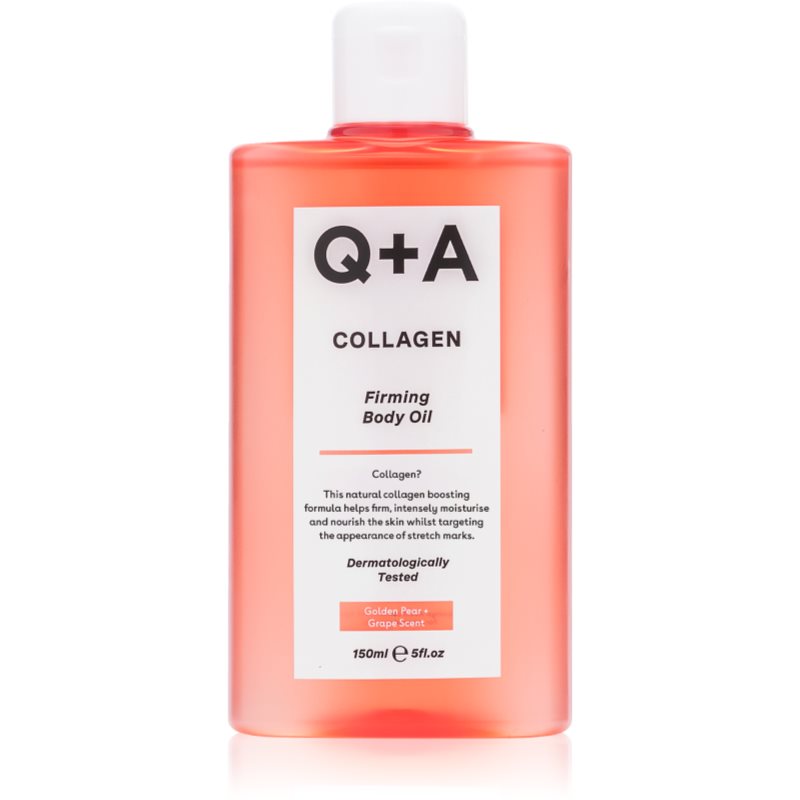 Q+A Q+A Collagen huile pour le corps raffermissante parfums Golden Pear & Grape 150 ml