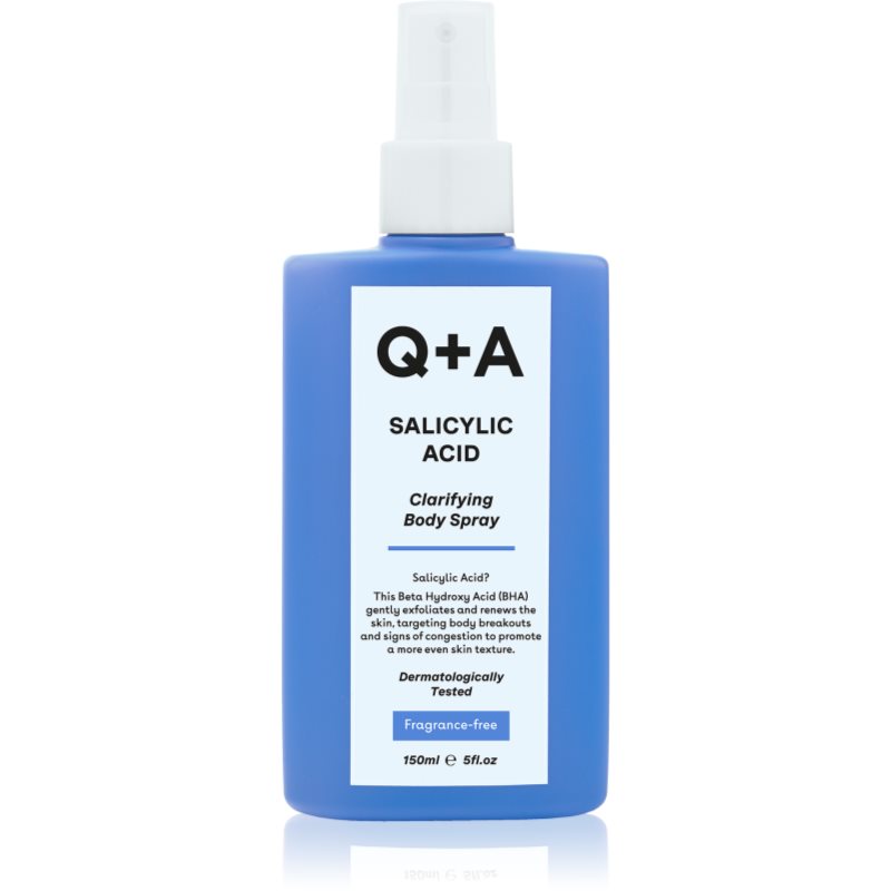 Q+A Q+A Salicylic Acid spray corporel aux effets exfoliants 150 ml