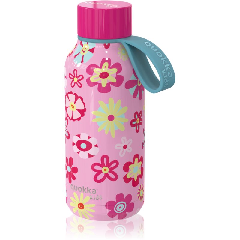 Quokka Solid Kids bouteille isotherme avec attache Flowers 330 ml unisex