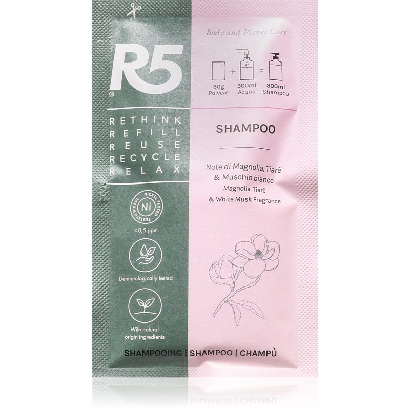 R5 Shampoo da Riattivare Shampoo voor het Haar 30 ml