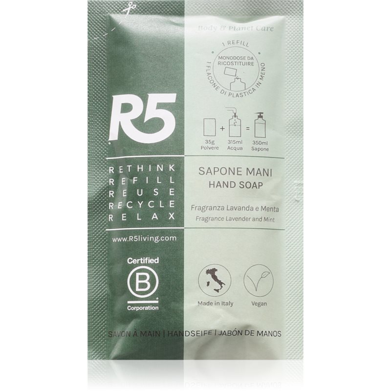 R5 Refill tekuté mýdlo na ruce náhradní náplň 35 g