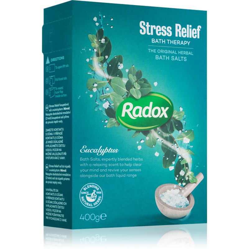 

Radox Stress Relief розслаблююча сіль для ванни Eucalyptus